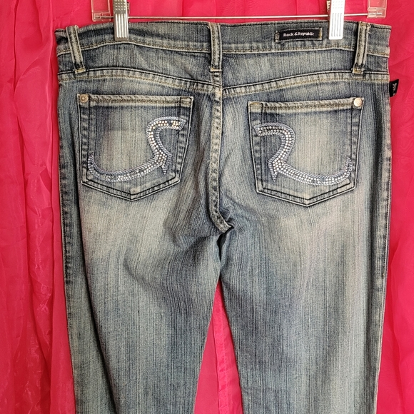 Rock & Republic Roth Rhinestone Bootcut Jeans - Picture 7 of 8